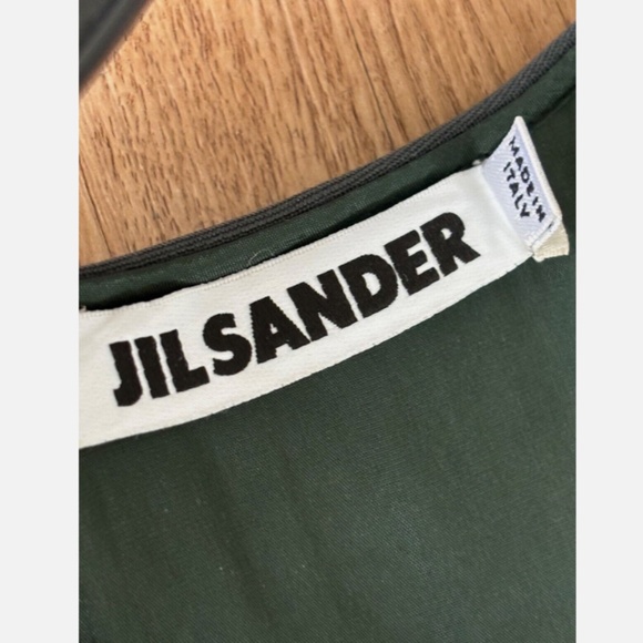 ★JIL SANDER A-Line Wool Dress Green EU36★ - Picture 7 of 9